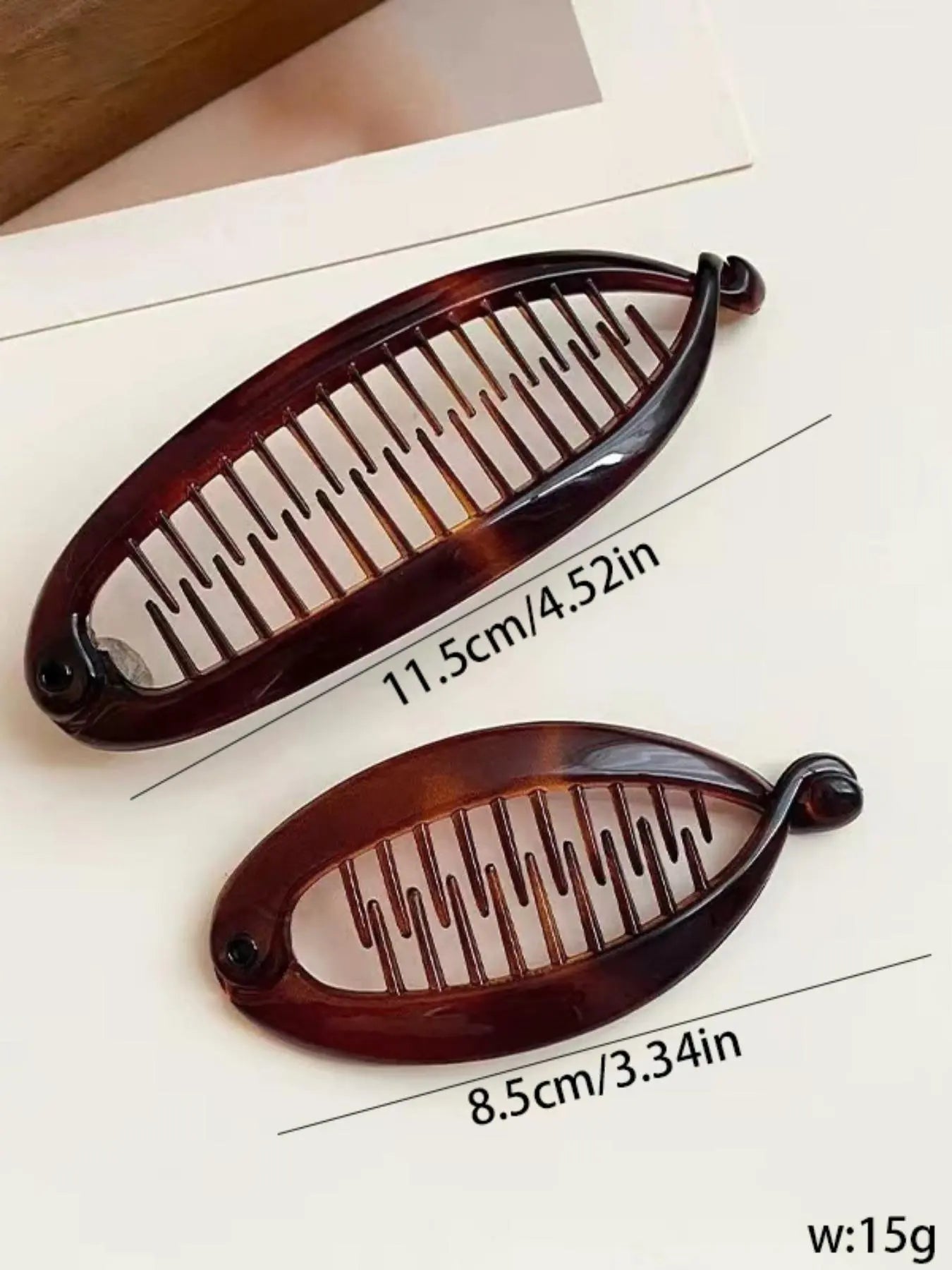 Simple Fishbone-Design Banana Clip, Ponytail Claw Clip, Elegant Hair Accessories for Women and Girls, Minimalist Headwear for Thick Hair, Barrette Hair Clip