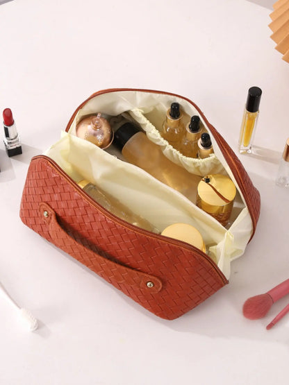 Large Travel Toiletry Bag, Portable Cosmetic Storage Pouch, Handheld Cosmetic Pouch, Women'S Makeup Bag, Essential Beauty Organizer, Travel Essentials, Ideal for Daily Use and Travel
