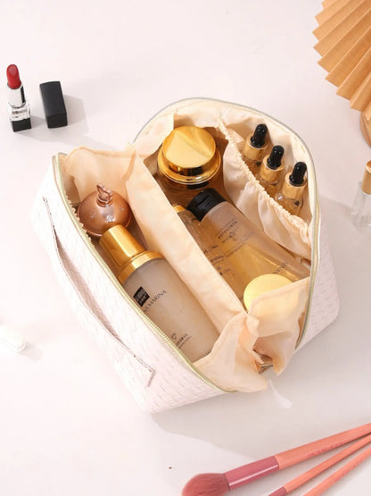 Large Travel Toiletry Bag, Portable Cosmetic Storage Pouch, Handheld Cosmetic Pouch, Women'S Makeup Bag, Essential Beauty Organizer, Travel Essentials, Ideal for Daily Use and Travel