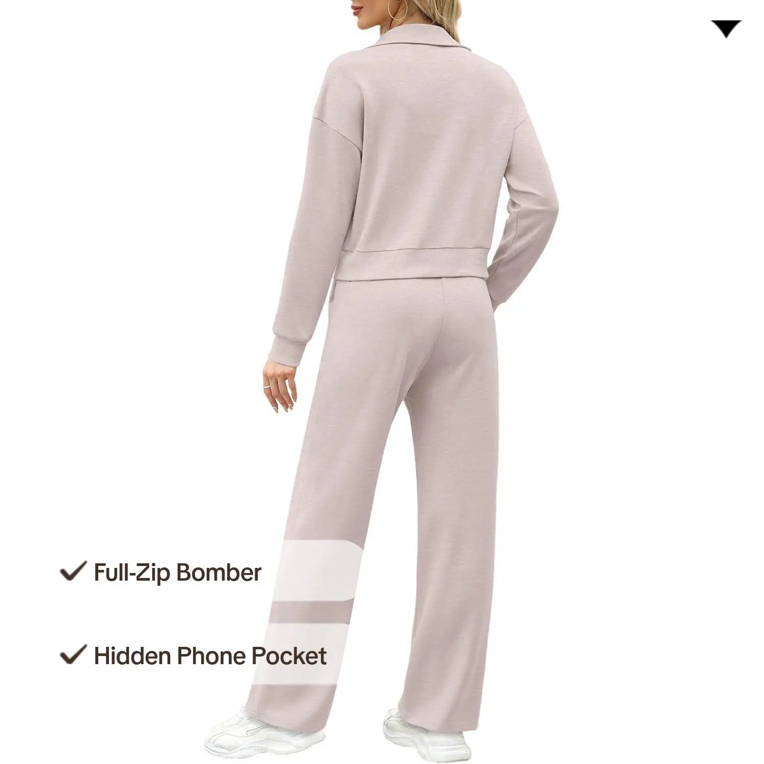 WIHOLL Lounge Sets for Women 2025 Sweatsuit 2 Piece Outfits Sweatshirt Wide Leg Sweatpant Tracksuit Matching Set Summervibes