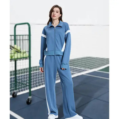 WIHOLL Lounge Sets for Women 2025 Sweatsuit 2 Piece Outfits Sweatshirt Wide Leg Sweatpant Tracksuit Matching Set Summervibes