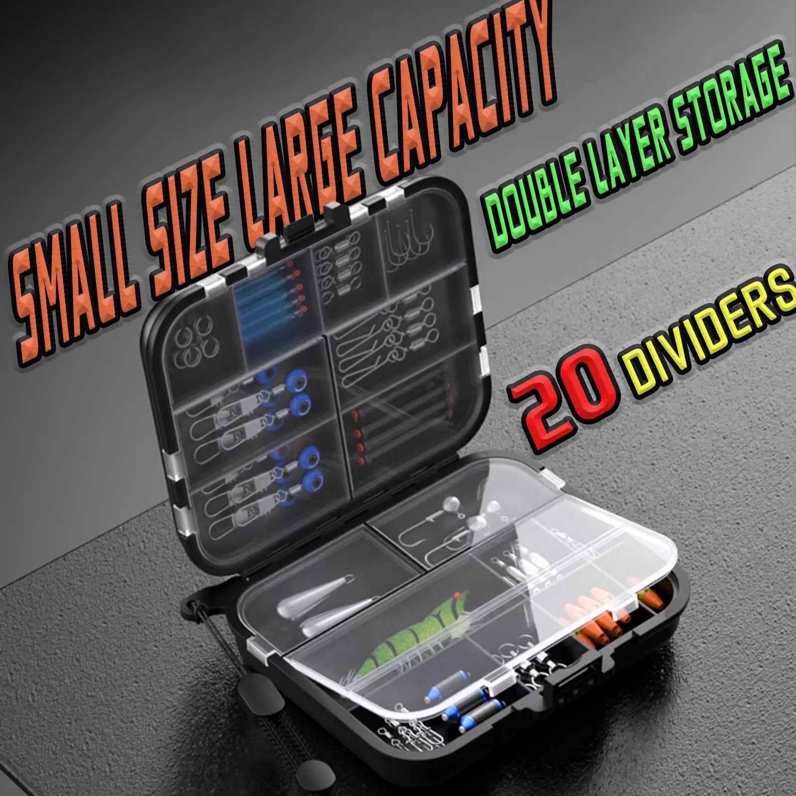 Tcakelox 5 Pack Mini Plastic Tackle Boxes for Small Tackle Box Organizer, Ideal for Fishing Storage Containers, Kayak Fly Boxes Large