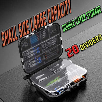 Tcakelox 5 Pack Mini Plastic Tackle Boxes for Small Tackle Box Organizer, Ideal for Fishing Storage Containers, Kayak Fly Boxes Large