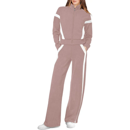 WIHOLL Lounge Sets for Women 2025 Sweatsuit 2 Piece Outfits Sweatshirt Wide Leg Sweatpant Tracksuit Matching Set Summervibes