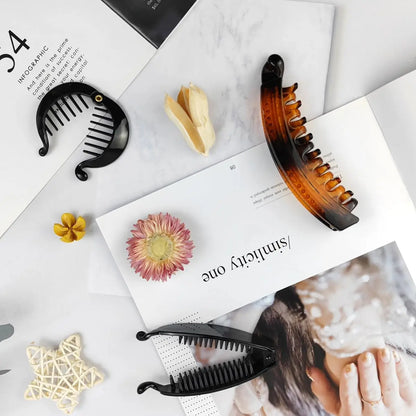 20PCS Banana Hair Clips Classic Hair Comb Banana Clips Ponytail Hair Holder for Women Girls, 7 Styles