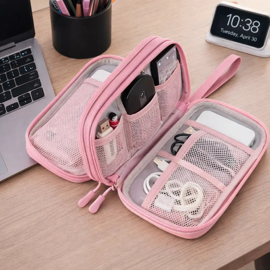 Accessory Organizer Pouch for Cables, Stationery & Travel Essentials