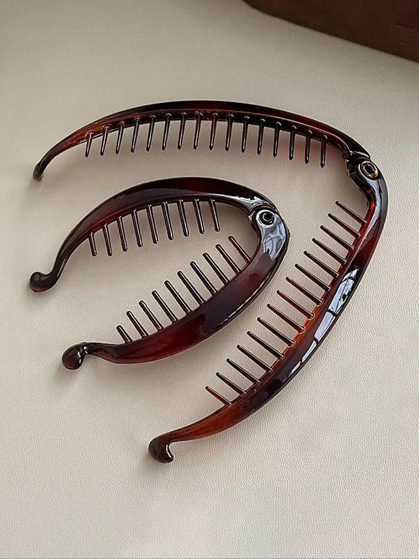 Simple Fishbone-Design Banana Clip, Ponytail Claw Clip, Elegant Hair Accessories for Women and Girls, Minimalist Headwear for Thick Hair, Barrette Hair Clip