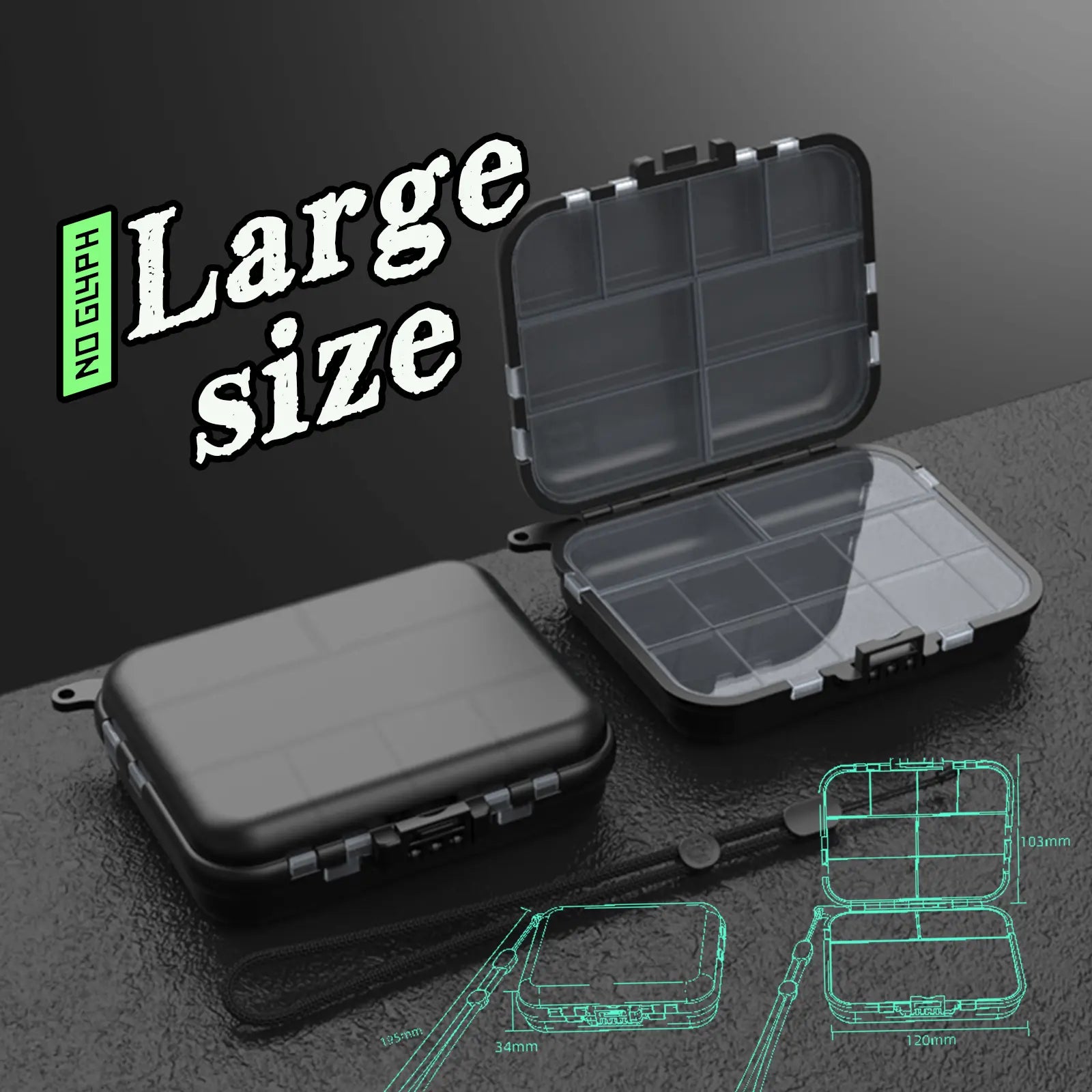 Tcakelox 5 Pack Mini Plastic Tackle Boxes for Small Tackle Box Organizer, Ideal for Fishing Storage Containers, Kayak Fly Boxes Large