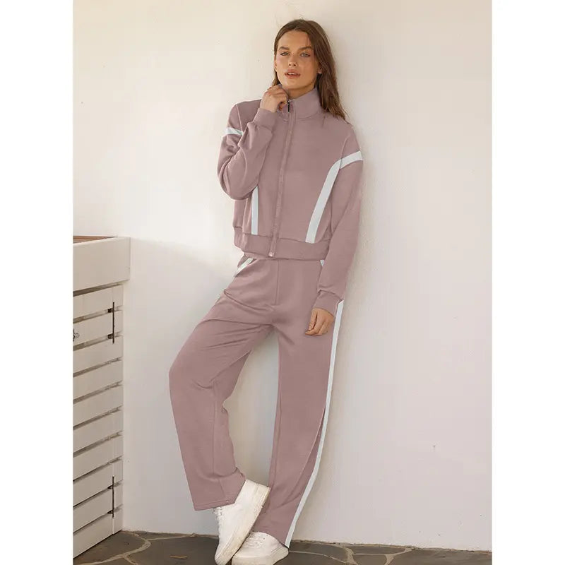 WIHOLL Lounge Sets for Women 2025 Sweatsuit 2 Piece Outfits Sweatshirt Wide Leg Sweatpant Tracksuit Matching Set Summervibes