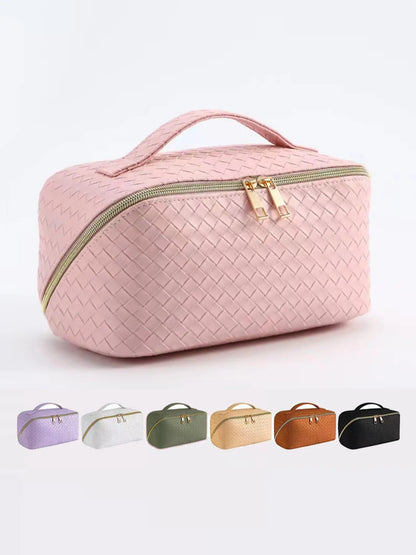 Large Travel Toiletry Bag, Portable Cosmetic Storage Pouch, Handheld Cosmetic Pouch, Women'S Makeup Bag, Essential Beauty Organizer, Travel Essentials, Ideal for Daily Use and Travel