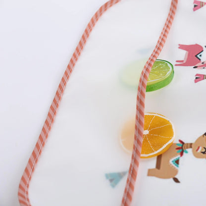 Cartoon Pattern Long Sleeve Bib, Waterproof Bib with Pocket, Soft Feeding Bib for Baby, Ideal Gift